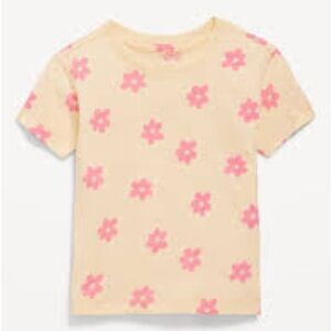 Old Navy Floral Kids T-Shirt in Yellow and Pink size 4T NwT